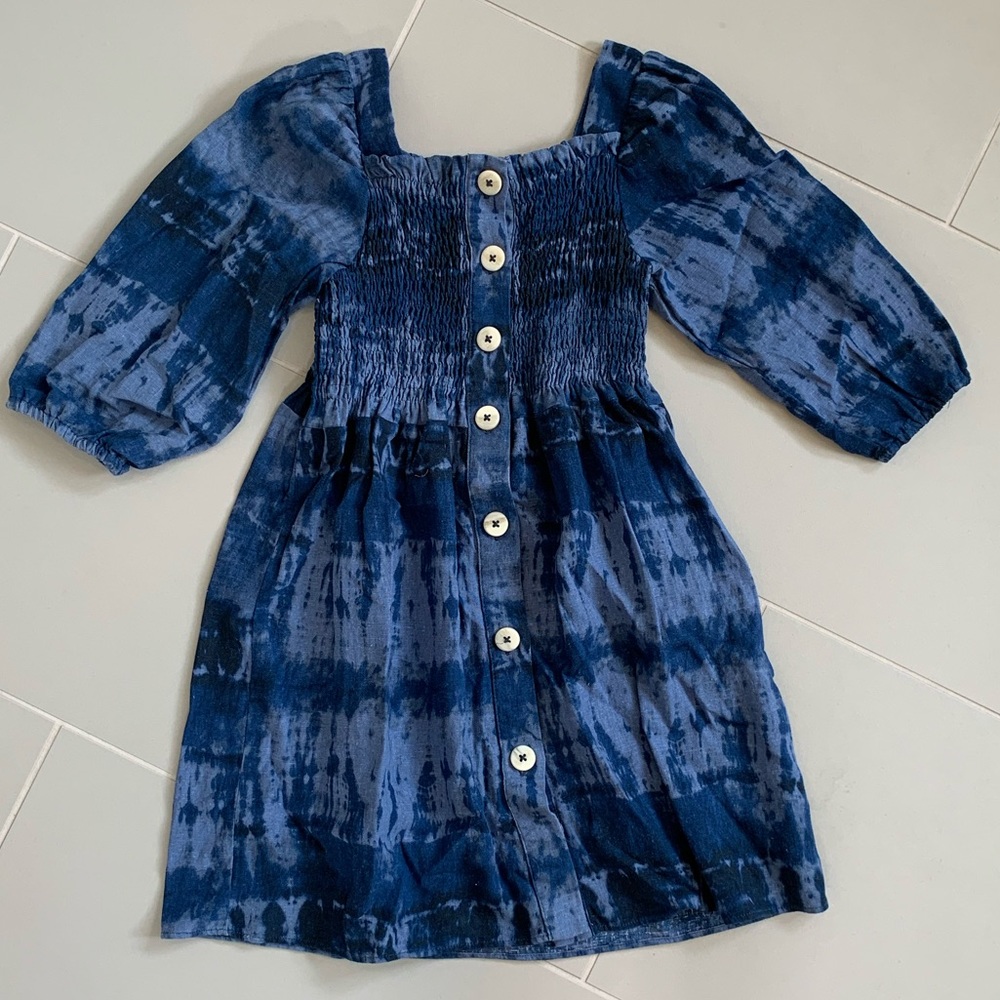 Zara tie dye linen blend dress - sz 8